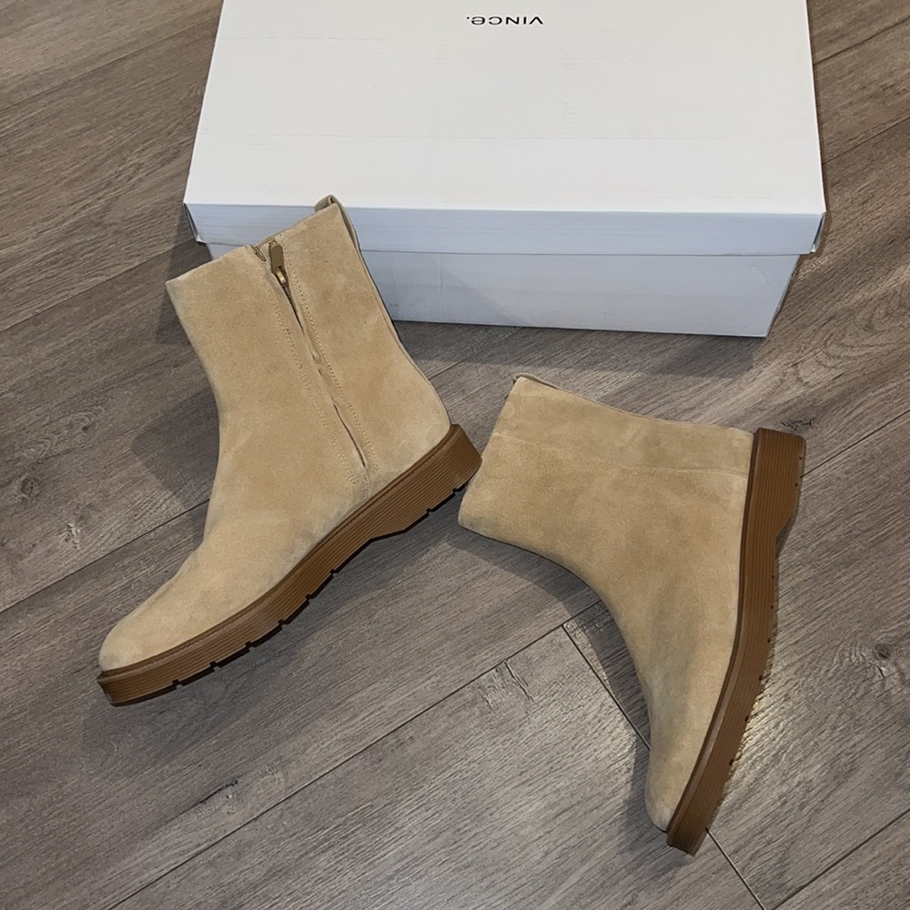 VINCE Holland Suede Ankle Boots